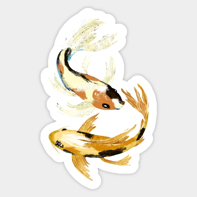 Koi Sticker by pastanaut